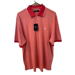 Cremieux Classics L Polo‎ Shirt Mens Cotton Blend NWT Salmon Color